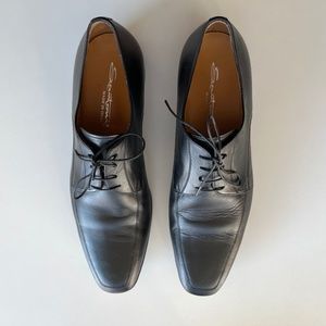 Men’s Black Santoni Dress Shoes Size 9.5
